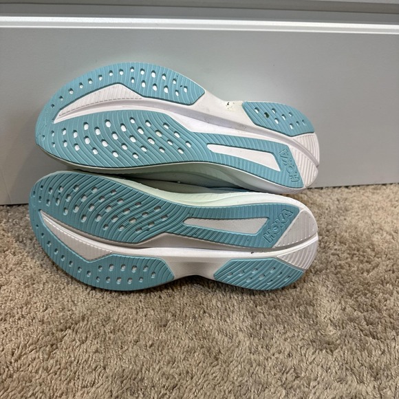 Hoka Mach 6 Running Shoes Womens Size 9.5B White Cushioned Sneakers Athletic - Picture 6 of 8